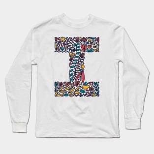 Tropical Letter I Long Sleeve T-Shirt